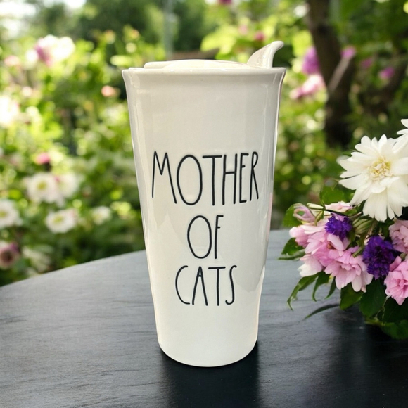 Rae Dunn Travel Mug Collectible With Lid Cat Lover Travel Mug Mother of Cats - Picture 1 of 10